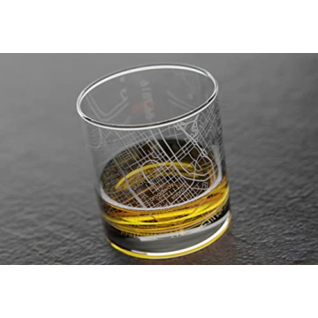Well Told Nashville Map Rocks Glass for Whiskey Lovers