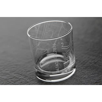 Well Told Nashville Map Rocks Glass for Whiskey Lovers