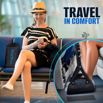 BlueSkye Airplane Foot Hammock for Ultimate Travel Comfort