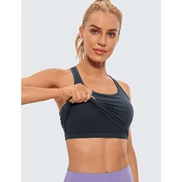 CRZ YOGA Butterluxe Women's Padded Crop Tank Top