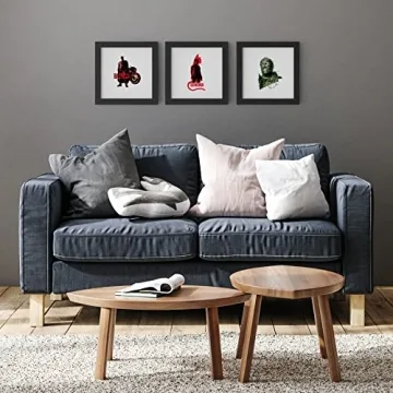 Batman Bat Cape Graphic Wall Art Black Framed 12x12