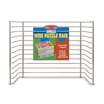 Melissa & Doug Puzzle Storage Rack for Kids Organization
