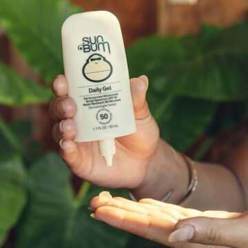 Sun Bum Daily SPF 50 Face Sunscreen| Broad Spectrum Moisturizing Facial Sunblock with Vitamin E | Clear Gel | Vegan and Hawaii 104 Act Compliant (Octinoxate & Oxybenzone Free) | Travel Friendly 1.7 oz