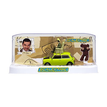 Scalextric Mr. Bean Mini Cooper Slot Race Car C4334
