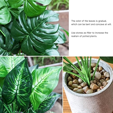 Der Rose 2 Pack Artificial Potted Plants for Home Decor