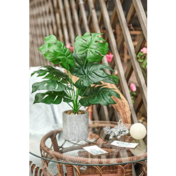Der Rose 2 Pack Artificial Potted Plants for Home Decor
