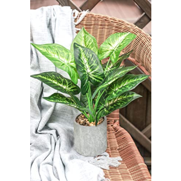 Der Rose 2 Pack Artificial Potted Plants for Home Decor