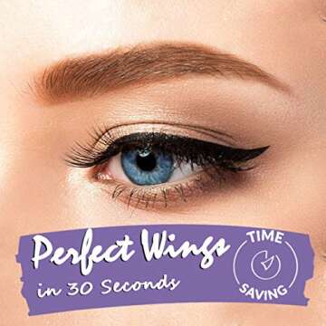 iMethod Eyeliner Stamp 2 Pens Winged Eyeliner Stamp, Perfect Wing Cat Eye Stamp, Long Lasting Liquid...