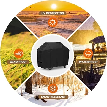iCOVER 60 Inch Waterproof BBQ Grill Cover for Outdoor Use