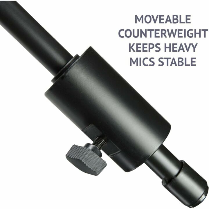 LyxPro 90" Heavy Duty Microphone Stand with Boom