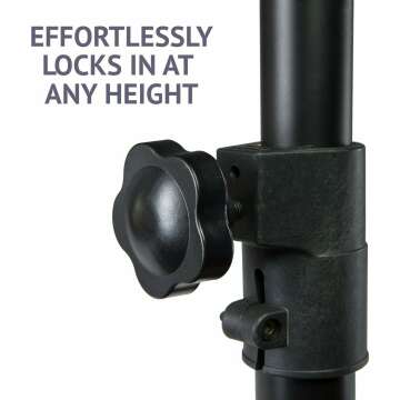 LyxPro 90" Heavy Duty Microphone Stand with Boom