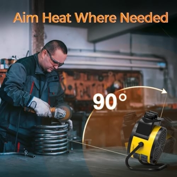 Air Choice 1500W Space Heater with Thermostat for Portable Use