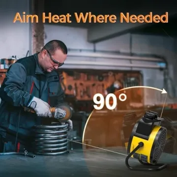 Air Choice 1500W Space Heater with Thermostat for Portable Use