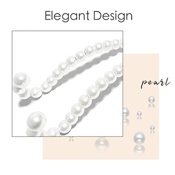 Elegant Pearl Car Headrest Hook Hanger for Organization