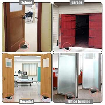 Big Door Stopper 2 Packs Heavy Duty Rubber for All Floors