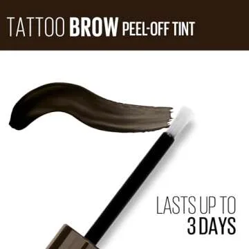 Maybelline New York Brow Tattoo Longlasting Tint, Dark Brown, 4.9 ml