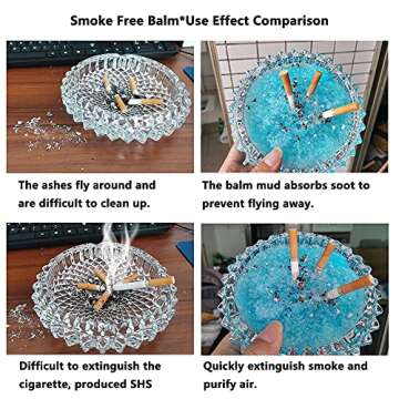 Magic Ashtray Sand, Smokeless Ashtrays for Cigarettes Indoor, Quickly Extinguish Smoke and Adsorb Soot, Prevent Secondhand Smoke, Odor Eliminator, Air Freshener, Outdoor Ash Tray Sand 1Bottle