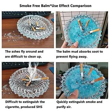 Magic Ashtray Sand, Smokeless Ashtrays for Cigarettes Indoor, Quickly Extinguish Smoke and Adsorb Soot, Prevent Secondhand Smoke, Odor Eliminator, Air Freshener, Outdoor Ash Tray Sand 1Bottle
