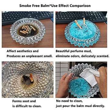 Magic Ashtray Sand, Smokeless Ashtrays for Cigarettes Indoor, Quickly Extinguish Smoke and Adsorb Soot, Prevent Secondhand Smoke, Odor Eliminator, Air Freshener, Outdoor Ash Tray Sand 1Bottle