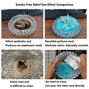 Magic Ashtray Sand, Smokeless Ashtrays for Cigarettes Indoor, Quickly Extinguish Smoke and Adsorb Soot, Prevent Secondhand Smoke, Odor Eliminator, Air Freshener, Outdoor Ash Tray Sand 1Bottle