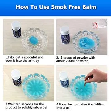 Magic Ashtray Sand, Smokeless Ashtrays for Cigarettes Indoor, Quickly Extinguish Smoke and Adsorb Soot, Prevent Secondhand Smoke, Odor Eliminator, Air Freshener, Outdoor Ash Tray Sand 1Bottle