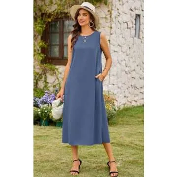 Chic Angashion Women's Casual Summer Midi Dress