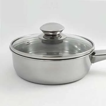 Excelsteel 18/10 Stainless Steel 2 Cup Egg Poacher, Non Stick Easy Use Kitchenware Rust Resistant St...