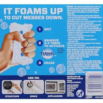Mr. Clean Magic Eraser Kitchen with Dawn, Cleaning Pads with Durafoam, 2 Count