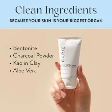 Curie Aluminum Free Deodorant - Coconut Nectar & Detox Mask