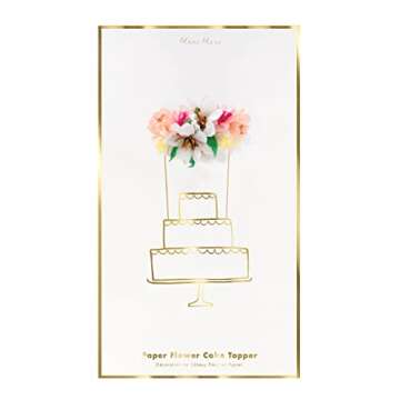 Celebratory Flower Bouquet Cake Topper by Meri Meri