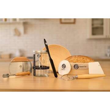 ABIOTO Sourdough Bread Baking Supplies and Starter Kit - Ultimate Bread Making and Sourdough Starter...