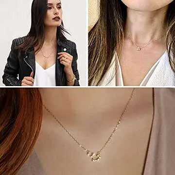 3Pcs Zodiac Necklace Set 12 Constellation Sign Pendant Necklace Astrology Birthday Gift for Women (Gemini(5.21~6.21))