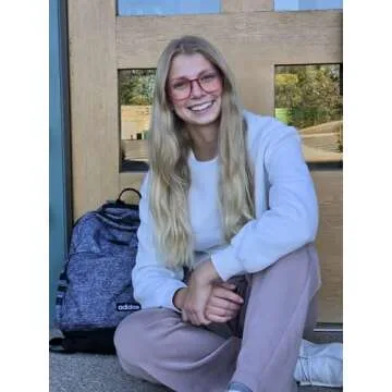 VISOONE Lightweight TR90 Blue Light Blocking Glasses Frame with Anti Glare Eye Protection for Women and Men RANE