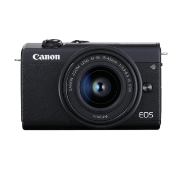 Canon EOS M200 Compact Mirrorless Digital Vlogging Camera with EF-M 15-45mm Lens, Vertical 4K Video ...