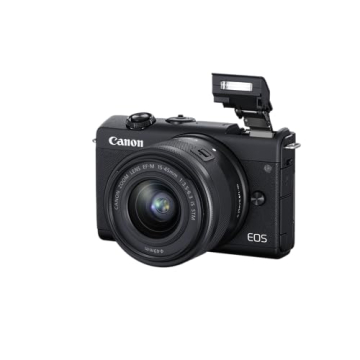Canon EOS M200 Compact Mirrorless Digital Vlogging Camera with EF-M 15-45mm Lens, Vertical 4K Video Support, 3.0-inch Touch Panel LCD, Built-in Wi-Fi, and Bluetooth Technology, Black