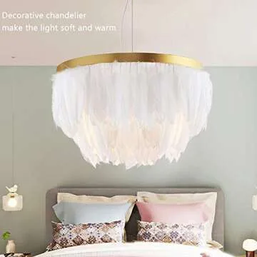 AWAYTR Natural 2 Yards Duck Goose Feather Trim Fringe