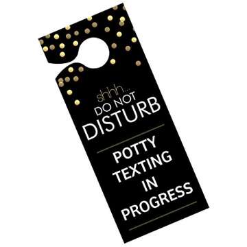 Potty Texter Bathroom Cell Phone Holder Hands Free Bathroom Texting, Funny Gifts for Teens & Unisex Gag Gift