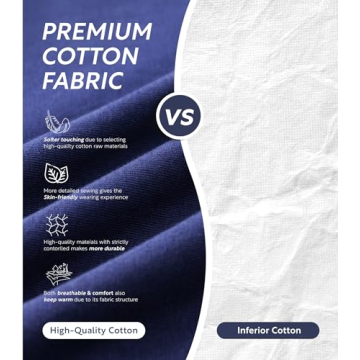 DAVID ARCHY Men's Cotton Pajamas Set with Pockets