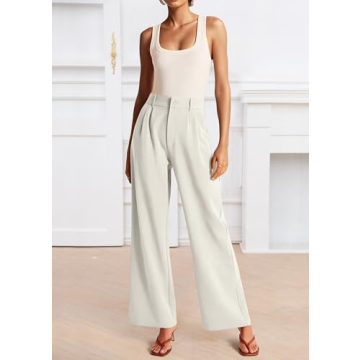 NOAHELLA Womens High Waisted Wide Leg Pants with Pockets
