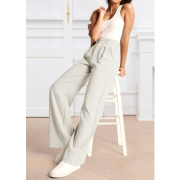 NOAHELLA Womens High Waisted Wide Leg Pants with Pockets