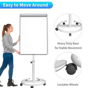 Maxtek Mobile Dry Erase Board Portable Stand Easel