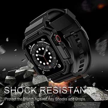 Durable OROBAY Apple Watch Band with Case for All Sizes