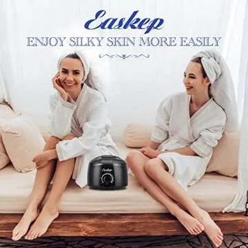 Easkep Waxing Kit With Adjustable Heat Wax Warmer