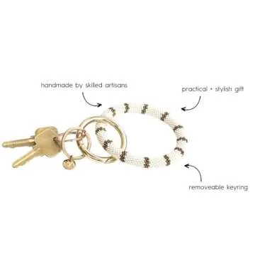 INK + ALLOY Women's Bohemian Chloe Key Ring Bracelet