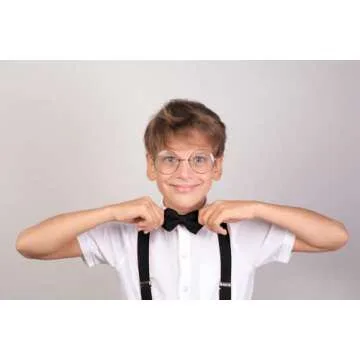 Trilege Pink Suspenders and Bow Tie Set for Kids