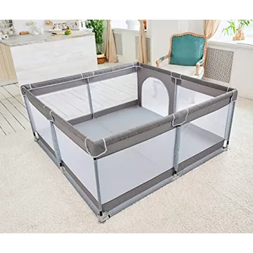 Todale Playpen - Safe 50"×50" Indoor Outdoor Play Yard