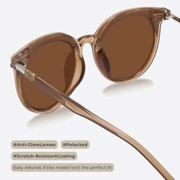 Livho Trendy Polarized Sunglasses Women Stylish UV Protection