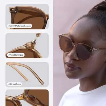 Livho Trendy Polarized Sunglasses Women Stylish UV Protection