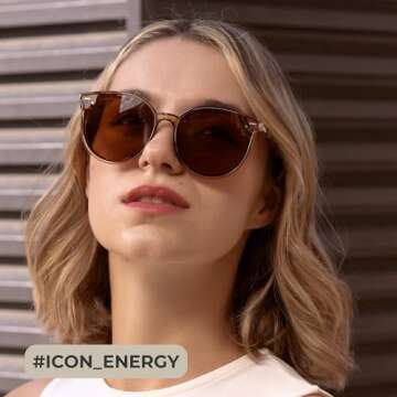 Livho Trendy Polarized Sunglasses Women Stylish UV Protection