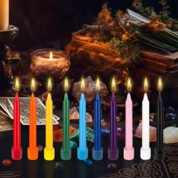 Mega Candles 20 pcs Unscented Pink Exquisite Mini Taper Spell Candles, 4 Inch Tall x 1/2 Inch Diameter, Magic Chimes, Enchantment, Casting Rituals, Witchcraft, Wiccan, Altar, Metaphysical